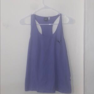 Purple Sleeveless Tank Top for Active Wear